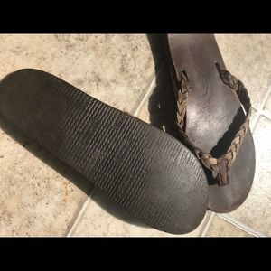 Gently Used Rainbow Braided Slides